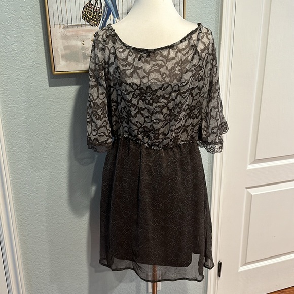 Rock & Roll Cowgirl • Brown Honky Tonk Dress • Sz L - Picture 6 of 13